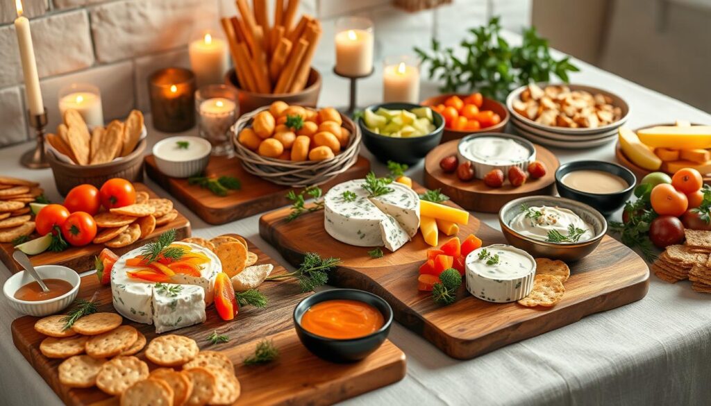 Cream cheese party food spread