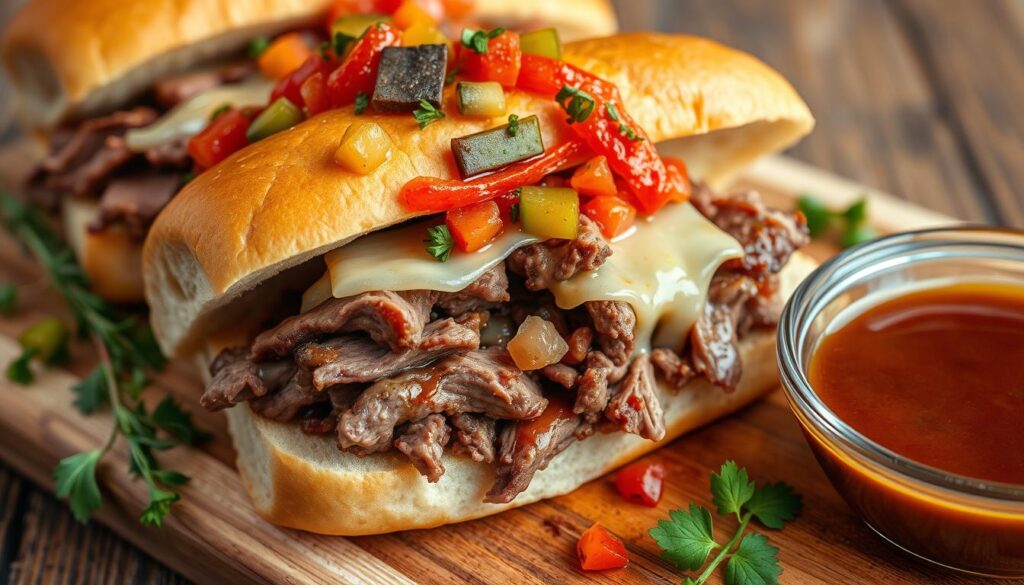 Italian beef sandwich