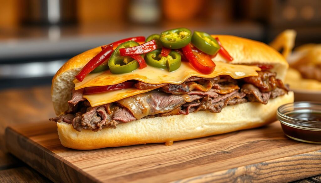 Italian beef sandwich