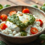 cottage cheese provolone pesto recipe