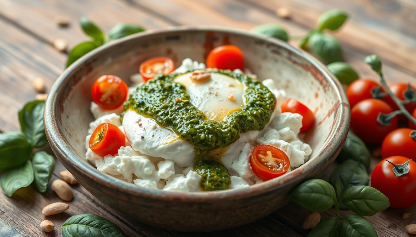 cottage cheese provolone pesto recipe