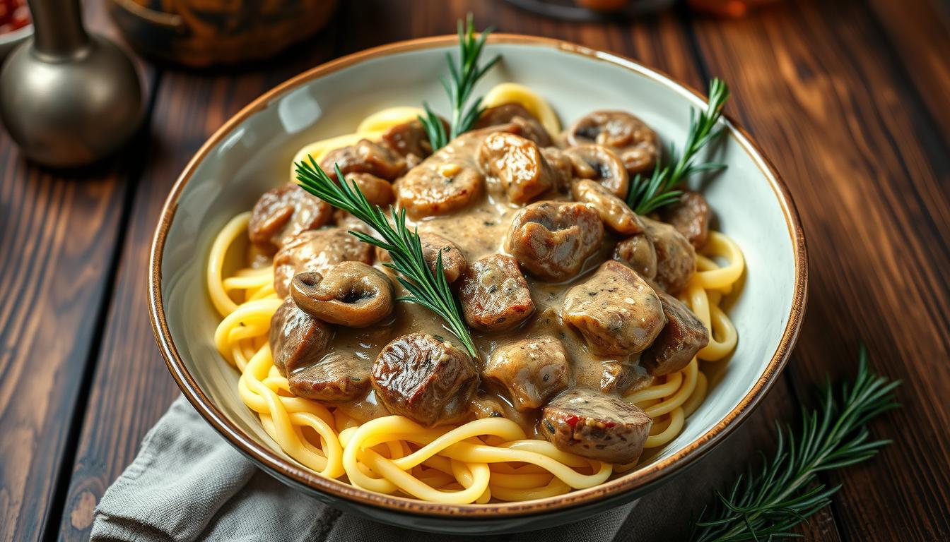 easy beef stroganoff slow cooker recipe rosemary