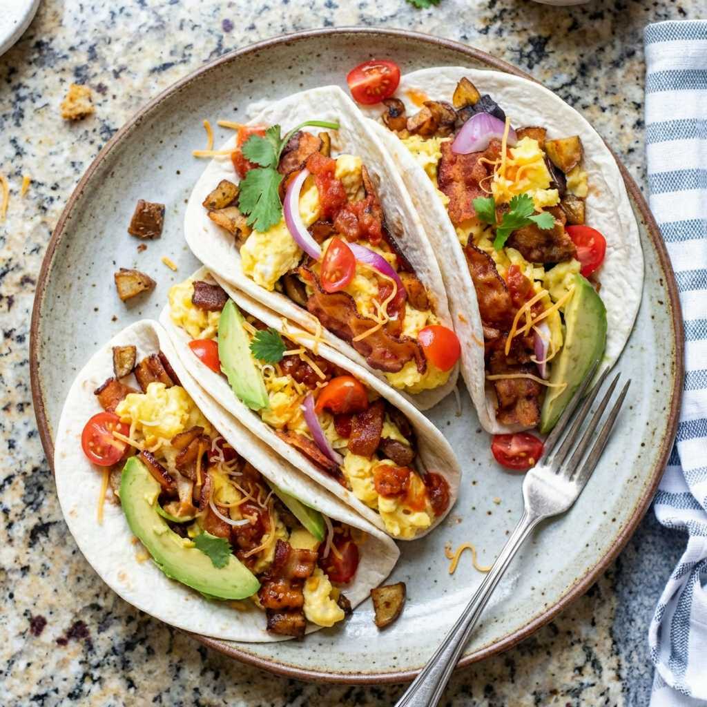 Bacon Egg Breakfast Tacos
